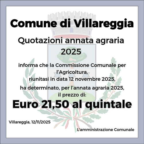 Affitti annata agraria 2025