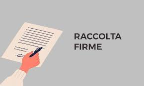 Avviso raccolta firme per proposta di legge di iniziativa popolare